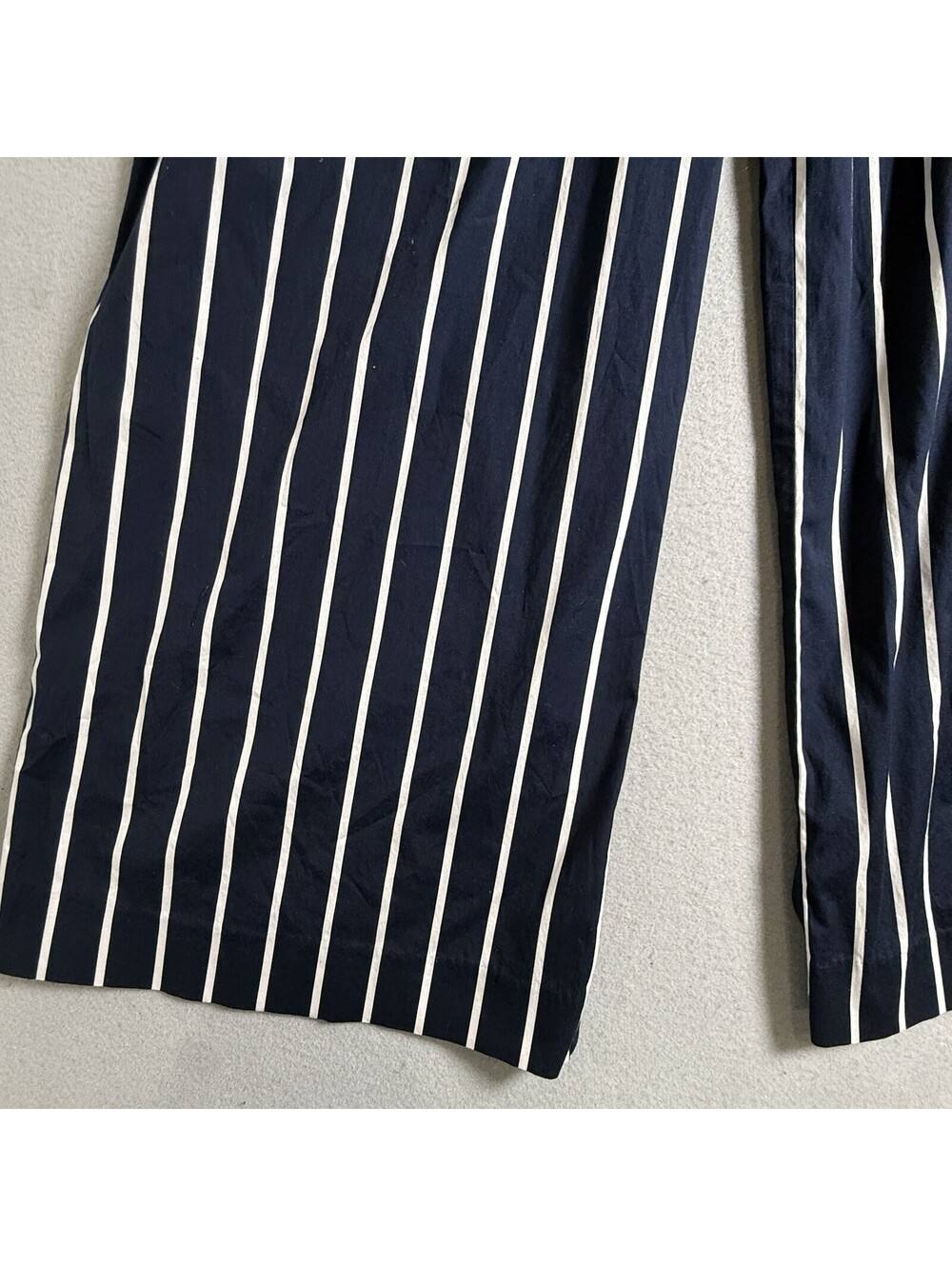 New Veronica Beard Pants Sz 8 Maliyah Cotton High Rise Wide Leg Blue NO BELT! - Picture 4 of 8